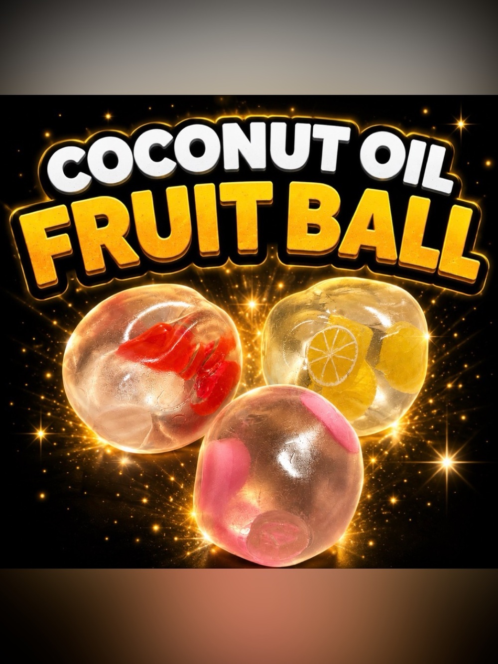 Coconut Oil Fruit Ball Squishy